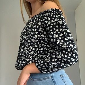 Brandy Melville Floral Maura Top